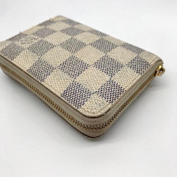 Louis Vuitton Damier Azur Zippy Coated Canvas Coin Wallet - Picture 9 of 12